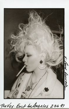 The Vex, East Los Angeles, 1981 East Los Angeles, A Punk, Punk Scene, A Woman, Angeles, Blonde, Black And White, Hair, White