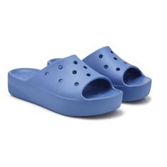 Crocs Classic Platform Slide Sandals Elemental Blue Brand New Without Tags!! Color Elemental Blue Size 7 Comfortable Blue Synthetic Wedge Sandals, Blue Non-slip Sandals For Vacation, Comfortable Blue Wedge Sandals For Beach, Casual Blue Wedge Sandals For Summer, Casual Blue Sandals For Summer, Blue Non-slip Sandals For Summer, Blue Non-slip Slip-on Sandals, Non-slip Blue Slip-on Sandals, Trendy Blue Slides For Summer