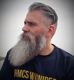 Grey Hair Beard, Bearded Gentleman, Old Hipster, Fox Aesthetic, Ducktail Beard, Beard Men, Mustache Styles