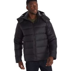 Casual style and winter warmth come together with the Marmot Stockholm Jacket. Featuring a lofty 700-fill power, RDS-certified down insulation, and finished off with a recycled polyester face fabric, the Stockholm Jacket keeps us warm, is lightweight, and brings an everyday casual style. The oversized hand pockets keep our hands warm, while the internal zippered pockets keep our belongings secure. The adjustable hem and hood allow us to stay covered up from the blowing wind, and the elastic Weatherproof Puffer Jacket For Cold Weather, Weatherproof Recycled Polyester Puffer Jacket For Cold Weather, Urban Windproof Down Puffer Jacket, Urban Style Windproof Down Puffer Jacket, Urban Weatherproof Down Puffer Jacket, Urban Down Puffer Jacket Windproof, Winter Insulated Puffer Jacket In Recycled Polyester, Winter Insulated Puffer Jacket With Recycled Polyester, Winter Insulated Puffer Jacket From Recycled Polyester