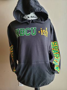 Spartan Alumni HBCU Sweatshirt  HBCUish My HBCU Is Lit HBCU Sweatshirt  Shirts: 55% Cotton and 45% Polyester  Represent Norfolk State University with this fly sweatshirt.  Grab one for you or someone you know! Return Policy:  Custom orders are NOT returnable UNLESS it is an error on my end. To ensure customer satisfaction you will be included in every step of the process. I will not proceed forward without your okay.  If at any time there is a discrepancy please contact me immediately at browngi Alumni Homecoming, Hbcu Colleges, Long Sleeve Cotton Tops, University Outfit, College Shirts, College Gifts, College Fun, Sweatshirt Shirt, State University