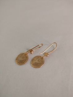 Hammered 14k Rose Gold-filled Jewelry, Hammered Rose Gold Jewelry In Recycled Gold, Hammered Yellow Gold Drop Earrings, Dainty Hammered Teardrop Earrings, Delicate Hammered Earrings, 14k Gold Hand Forged Dangle Jewelry, Hand Forged 14k Gold Dangle Jewelry, Rose Gold Hammered Dangle Earrings, Hand Forged Rose Gold Sterling Silver Earrings