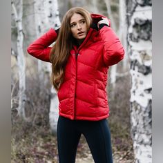 Zyia Active Sierra Red Aspen Removable Hood Full Zipper Puffer Jacket Size L Condition: Pre Owned In Good Condition. Measurements: Pit To Pit: 20" Full Length: 27" Shoulder: 18” Sleeve Length: 25" Brand: Zyia Active Size: L Type: Jacket Style: Puffer Color: Sierra Red We Want You To Have A Good Experience. Please Examine And Study All Pictures Carefully Before Purchasing!! Thanks For Looking! Red Aspen, Scrub Jackets, Puffy Coat, Puffer Jacket Women, Active Jacket, Puffy Jacket, Athleisure Wear, Fashion Joggers, Zipper Jacket