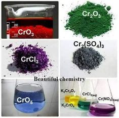 four different types of chemicals and their names