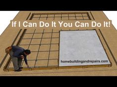 a man standing on top of a wooden floor next to a white board with the words if i can do it you can do it