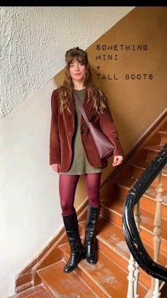 Tights Outfit, Tights, Boots