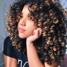 Toffee Brown Short Curly Wigs, Paper Black, Summer Hair Color, Long Curly Hair, Curly Girl, Curly Wigs