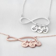 "Mother Infinity Necklace With Kids Names, Family Name Necklaces, Mother's Day Jewelry, Mother's Day Gift For Mom I T E M ∙ D E T A I L S * Material: Sterling silver * Finishing color: Silver, 18k Gold or Rose Gold. * Necklace chain: 18\" + extender * Word limits: up to 10 characters for best visibility H O W ∙ T O ∙ O R D E R * Select the Numbers of Names * Choose your finishing color. * Add the item into your cart & process to check out. P R O D U C T I O N ∙ T I M E * All of our items are Infinity Necklace For Valentine's Day Personalized Gift, Infinity Necklace For Birthday And Mother's Day, Personalized Infinity Necklace For Mother's Day, Personalized Infinity Necklaces As Gifts, Personalized Infinity Necklaces For Gifts, Personalized Infinity Necklace For Gifts, Personalized Infinity Necklace For Gift, Personalized Infinity Necklace Gift, Infinity Necklace For Birthday Or Valentine's Day