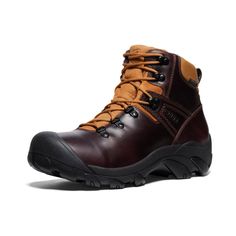 Women's Pyrenees | Cask/KEEN Maple | KEEN Footwear Women’s Hiking Boots, Hiking Boots For Women, Keen Footwear, Long Trail, Leather Hiking Boots, Shoes Stand, Hiking Boots Women, Keen Shoes, Hiking Boot