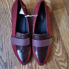 Nwot Old Navy Burgundy Pointed Loafers Burgundy Size 9 Burgundy Slip-on Office Loafers, Red Slip-ons With Round Toe For Fall, Burgundy Loafers With Flat Heel For Fall, Burgundy Round Toe Loafers For Fall, Red Fall Slip-ons, Red Slip-ons For Fall, Red Pointed Toe Loafers For Fall, Burgundy Flat Loafers For Work, Burgundy Closed Toe Loafers For Fall