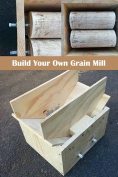 Interesting Diy Ideas, Off Grid Clothing, Diy Grain Mill, Off Grid Living Self Sufficient Diy Projects, Off Grid Projects Diy, Grain Mill Diy, Diy Homestead Projects, Diy Mill, Homesteading Tools