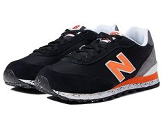 New Balance Classics ML515V3 - Men's Shoes : Black/Vibrant Orange : New Balance 515 sneakers are a new balance classic that is here to stay. The breathable mesh upper, reinforced with leather and padded at the collar, highlights a shoe that is expertly crafted for comfortable support during running or constraining. The New Balance Classics ML525 sneakers offer the ideal combination of a classic silhouette with modern technology for all-day comfort and style. Padded footbed, collar and tongue. Ca New Balance Training Sneakers With Rubber Sole, New Balance Lace-up Training Sneakers, New Balance Low-top Athletic Fit Walking Shoes, New Balance Athletic Fit Low-top Walking Shoes, New Balance Fade-resistant Training Sneakers, New Balance Fade-resistant Sneakers For Training, New Balance Lace-up Walking Shoes For Training, New Balance Lace-up Slip-resistant Sneakers, New Balance Slip-resistant Lace-up Running Shoes