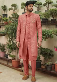 Unique Mens Wedding Suits, Engagement Dress For Groom, Indian Wedding Clothes For Men, Mens Wedding Suits, Reception Outfits, Indian Groom Wear, Wedding Dresses Men Indian, Reception Outfit, Mens Sherwani