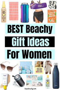 beach gifts for women Beach Vacation Gifts, Beach Bag Gift Basket Ideas, Beach Goodie Bags For Women, Cheap Casual Beach Bag Gift, Birthday Gifts For Women Over 50, Beach Bag Gift Ideas, Tropical Gift Ideas, Beach Gift Basket Ideas For Women