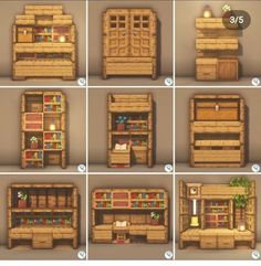 the steps to make a bed made out of wooden pallets and shelves in minecraft