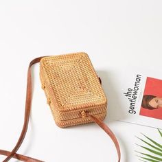 Dewi Square Rattan Mini Shoulder Bag - 2 Colors – watereverysunday Pocket Handbag, Minimalist Bag, Straw Handbags, Rattan Bag, Straw Bags, Round Bag, Basket Bag, Mini Shoulder Bag, Types Of Bag