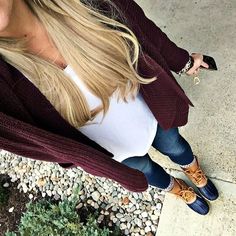 Duck Boot Outfits, Bean Boots Outfit, Duck Boots Outfit, Duck Boats, Comfy Fall Outfits, Perfect Fall Outfit, Boating Outfit, Fall Winter Wardrobe, Preppy Casual