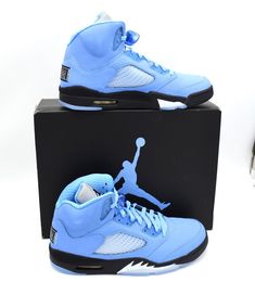 THIS AUCTION IS FOR: BRAND NEW IN THE BOX 100% AUTHENTIC. AIR JORDAN 5 RETRO SE SHOES  MEN'S SIZE: 12 COLOR: UNIVERSITY/BLUE/BLACK-WHITE    ~ PLEASE ASK ANY QUESTIONS & SEE MY OTHER ITEMS ~ THANKS FOR LOOKING!!! Bird Shoes, Unc University, Jordan 5 Retro, Air Jordan 5 Retro, Air Jordan 5, Jordan 5, Allergic Reaction, University Blue, Men Shoes Size