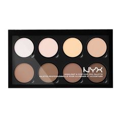 Highlight & Contour Pro Palette $25.00 Highlight Face Makeup, Nyx Highlighter, Makeup Highlight, Highlight And Contour, Best Highlighter, Makeup Drawer, Nyx Makeup, Fair Skin Tone, Contour Palette