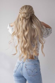 Cute Hairstyles For School, Easy Hairstyles For School, School Hairstyles, Back To School Hairstyles, Long Blonde, Teen Hairstyles, Long Blonde Hair