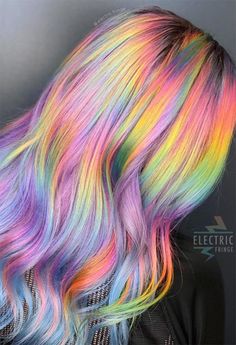 Holographic Hair Color, Long Hair Color Ideas, Trendy Balayage, Balayage Hair Color Ideas, Skin Tone Hair Color, Balayage Hair Color, Vivid Hair Color