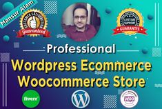 the professional wordpress ecommer woocommerce store is featured in this postcard