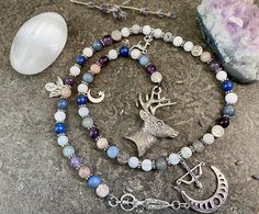 Artemis Altar, Artemis And Apollo, Pagan Rosary, Goddess Of The Hunt, Artemis Goddess, Apollo And Artemis, Spiritual Guide, Meditation Beads, Witchy Crafts