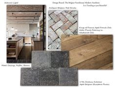 the different types of flooring are shown in this brochure, including wood and stone