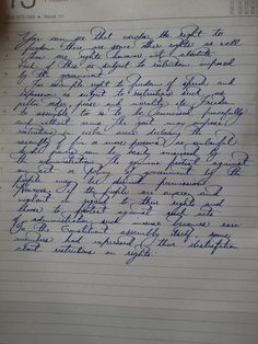 an old handwritten letter is shown in blue ink