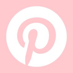 a pink and white photo with the letter p in it's center, against a light pink background