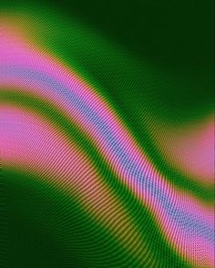 an abstract background with wavy lines in pink and green