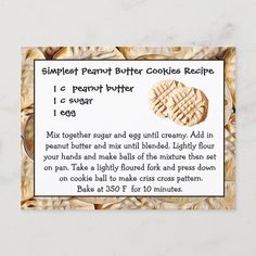 a recipe for peanut butter cookies