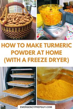 how to make turmic powder at home with a freeze dryer