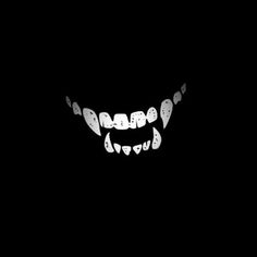 an image of a scary smile in the dark