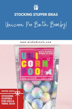 Looking for a magical stocking stuffer for kids this Christmas? Check out the Unicorn Poo Bath Bombs! These whimsical bath bombs add a splash of color and fun to bath time, making them the perfect addition to any stocking. Kids will love the enchanting experience of these delightful, fizzy treats. Magical Unicorn, The Unicorn