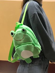 Cute Frog Stuff, Froggy Clothes, Frog Accessories, Frog Things, Frog Outfit, Cute Anime Outfits, Frog House, Backpack Art