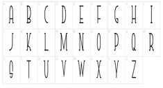 the upper and lower case of an english alphabet, with all letters in black ink