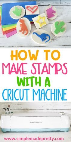 how to make stamps with a cricut machine - simple paper crafts for kids