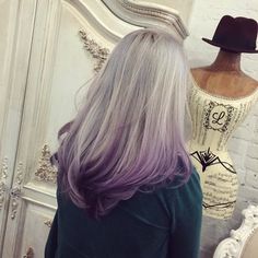 Grey Ombre Hair, Purple Balayage, Purple Ombre Hair, Silver Hair Color, Grey Ombre, Super Hair, Future Style, Bright Hair, Trendy Hair Color