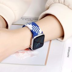 Your Apple Watch has never felt so comfortable! Casual Blue Watch Accessories, White Casual Bracelet Strap Watch Bands, Casual Apple Watch Band With Bracelet Strap, Casual Apple Watch Band Bracelet Strap As Gift, Casual Apple Watch Band With Bracelet Strap As Gift, Casual White Bracelet Strap Watch Bands, Casual Apple Watch Band Bracelet For Gift, Casual White Watch Bands With Bracelet Strap, Casual White Apple Watch Band