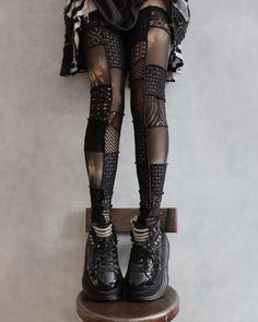 Juxtaposition Outfits, Goth Rock Aesthetic, Eccentric Dresses, Goth Ideas, Goblincore Fairycore, Occult Fashion, Diy Vetement, Estilo Punk, Alt Fashion