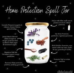 Home Protection Spell Jar, Home Protection Spell, Jar Spells, Green Witchcraft, Spell Jars, Protection Spell, Wiccan Magic