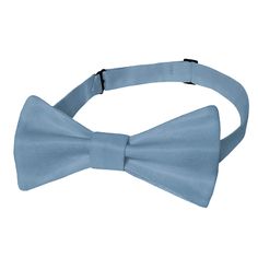 Azazie Steel Blue Bow Tie - Adult Pre-Tied 12-22" - Knotty Tie Co. Elegant Blue Adjustable Bow Tie, Blue Bow Tie With Butterfly Knot For Formal Events, Dapper Adjustable Blue Ties, Classic Blue Bow With Butterfly Knot, Dapper Blue Bow For Black Tie Events, Blue Bow Tie For Black Tie Events, Classic Blue Bow Tie With Butterfly Knot, Blue Bow Ties For Black Tie Occasions, Blue Standard Bow Tie For Black Tie Events