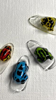 Polymer Clay Nails, Squid Nails, Insect Nails, Frog Nail Art, Candy Nail Art, Frog Nails, Nail Design Glitter, Nail Time