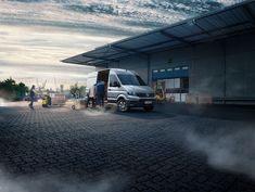 Volkswagen - The new Crafter on Behance Sky Logo, Hexagon Logo, Ad Photography, Matte Paint, Car Ads