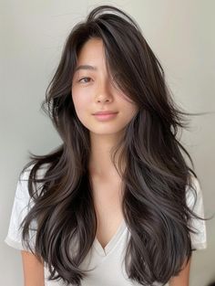 Explore Layered Haircuts for Long Hair - Styles to Transform Your Look Long Haircut For Thick Hair Asian, Whispy Hairstyles Long Layered, Asian Haircut Long, Layered Haircuts For Volume, Korean Long Layered Haircut, Long Layered Haircuts For Thick Hair, Haircuts For Volume