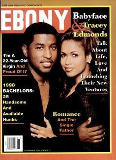 the cover of ebony magazine with an image of a man and woman