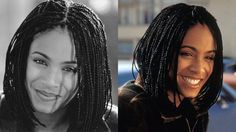 Jada Pinkett Smith box braid bob hairstyle from Set it off. Waiting for hair to grow 3 more inches before getting this done!! Box Braid Bob, Braid Bob, Box Braids Bob, Long Braided Hairstyles, Big Box Braids Hairstyles