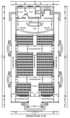 the floor plan for an auditorium