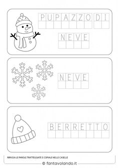 the printable worksheet for christmas and new year's eve with snowflakes